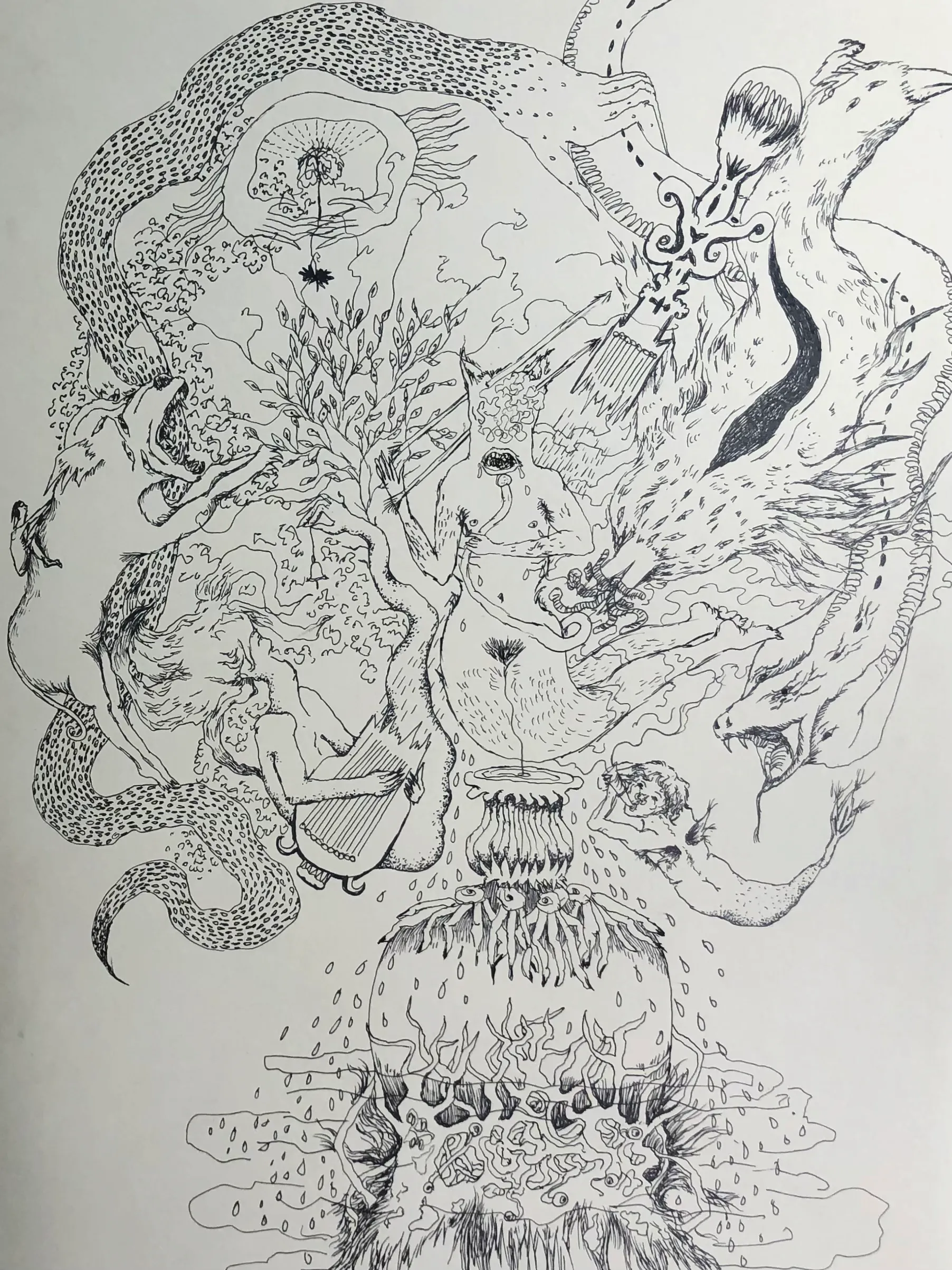 A3 paper artworks by Nina Hofstetter