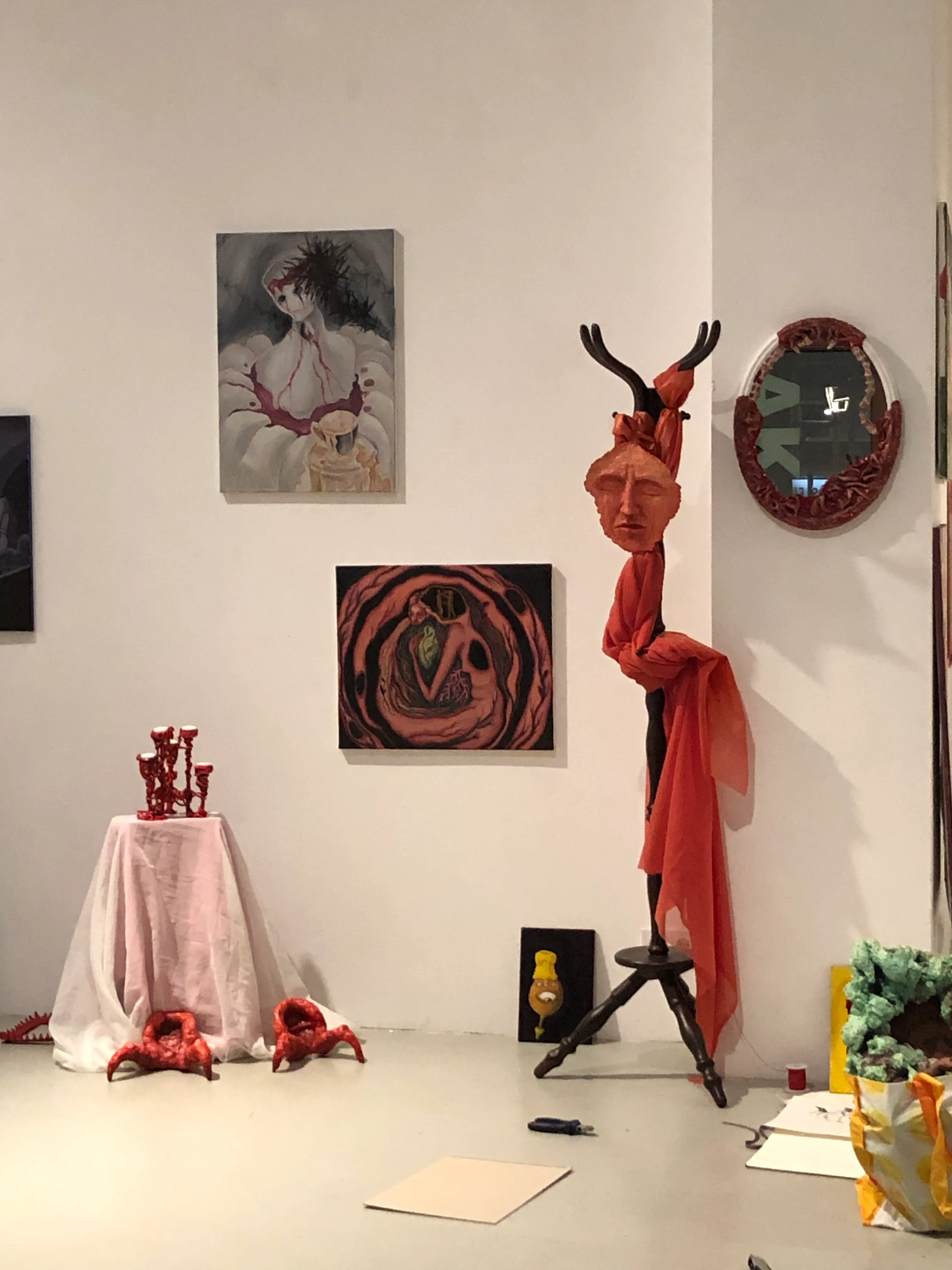 Women and Other Monsters, contemporary oil painting by Nina Hofstetter