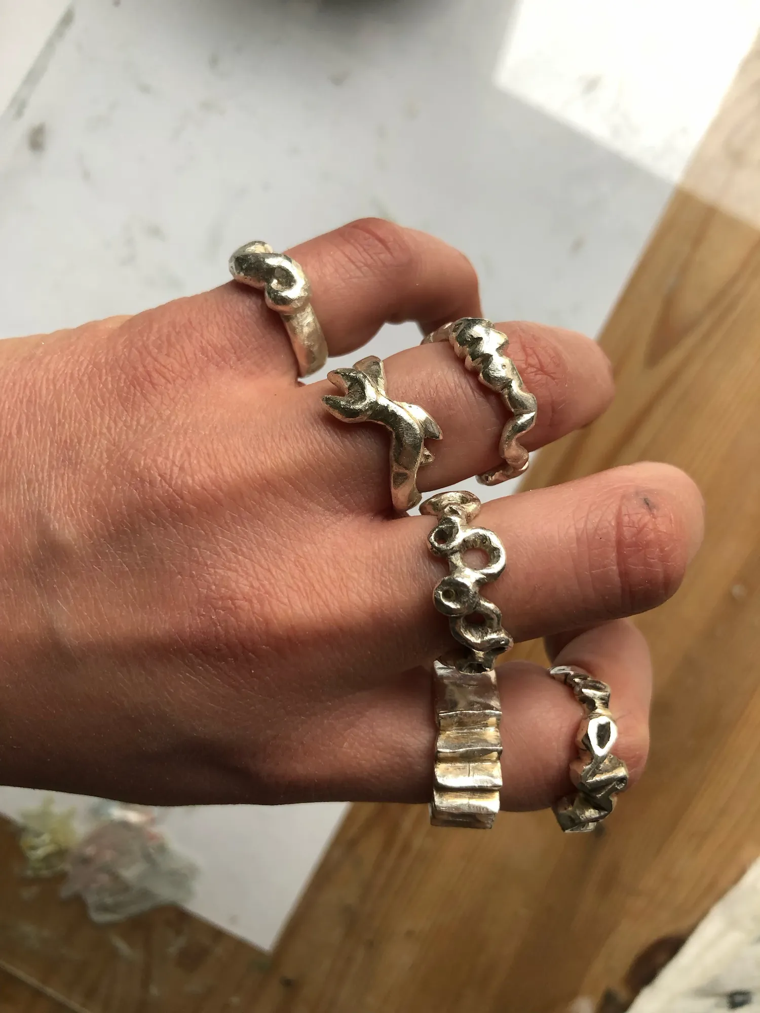 Silver Rings by Nina Hofstetter